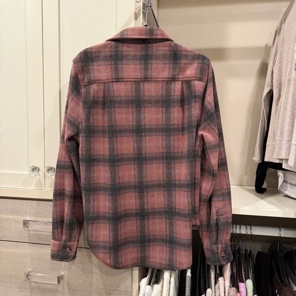 Dylan Pink and Black Fleece Flannel - Picture 3 of 3